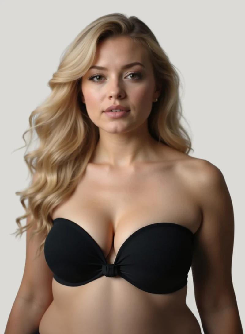 Curvekind Strapless Push Up Bra