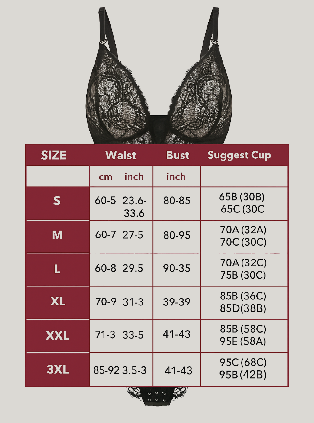 Curvekind Half Laced Bodysuit