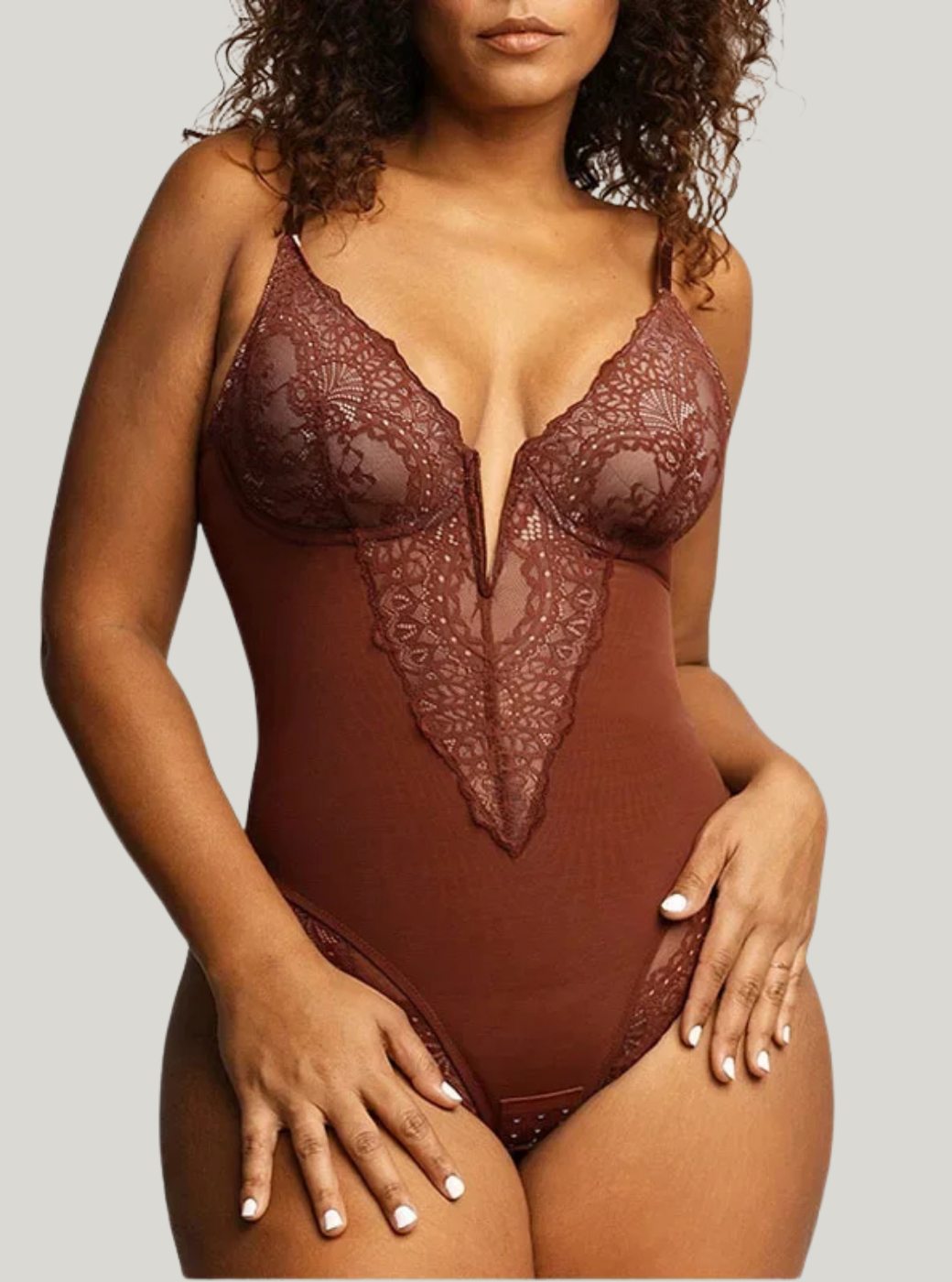 Curvekind Half Laced Bodysuit