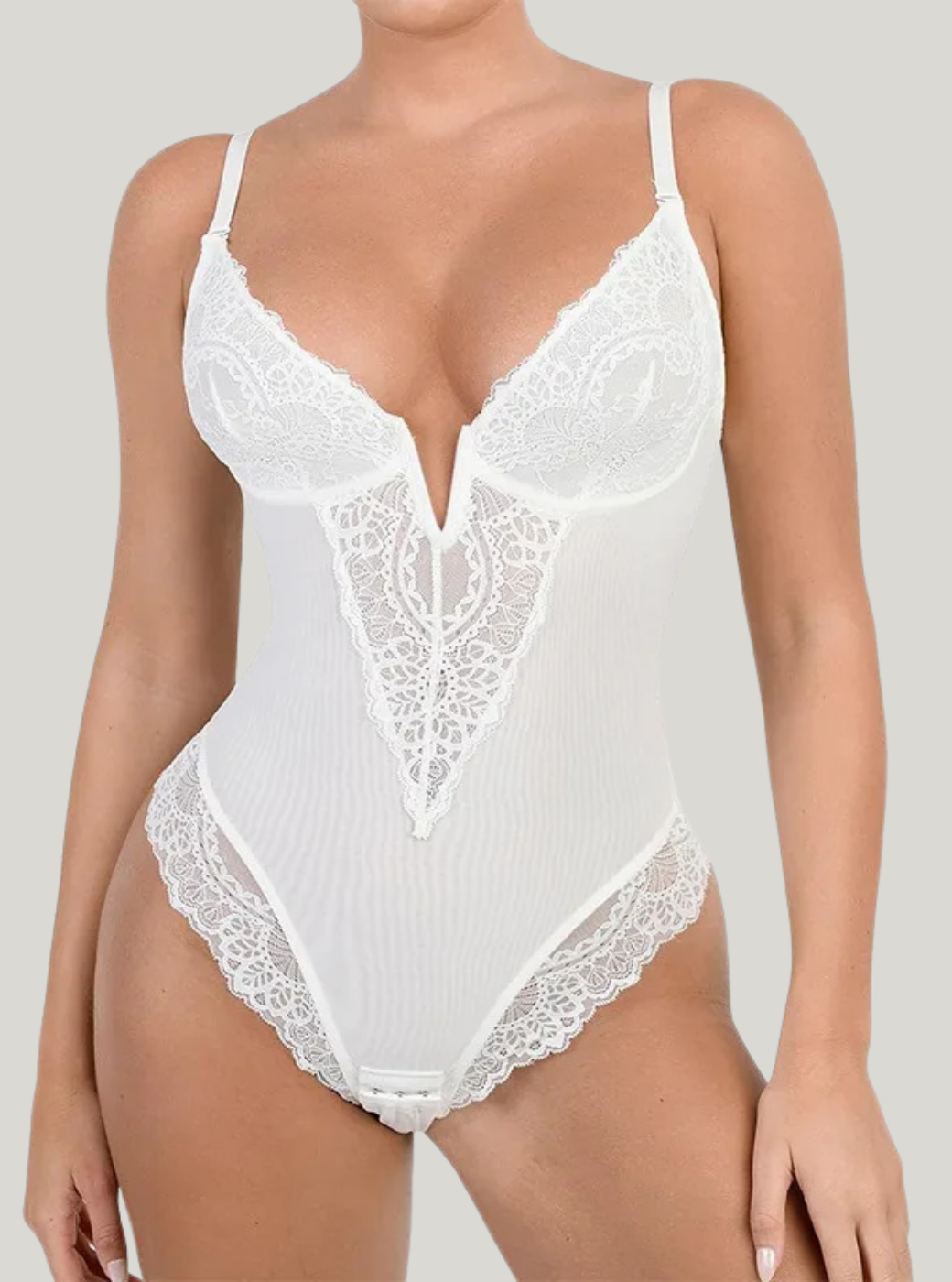 Curvekind Half Laced Bodysuit