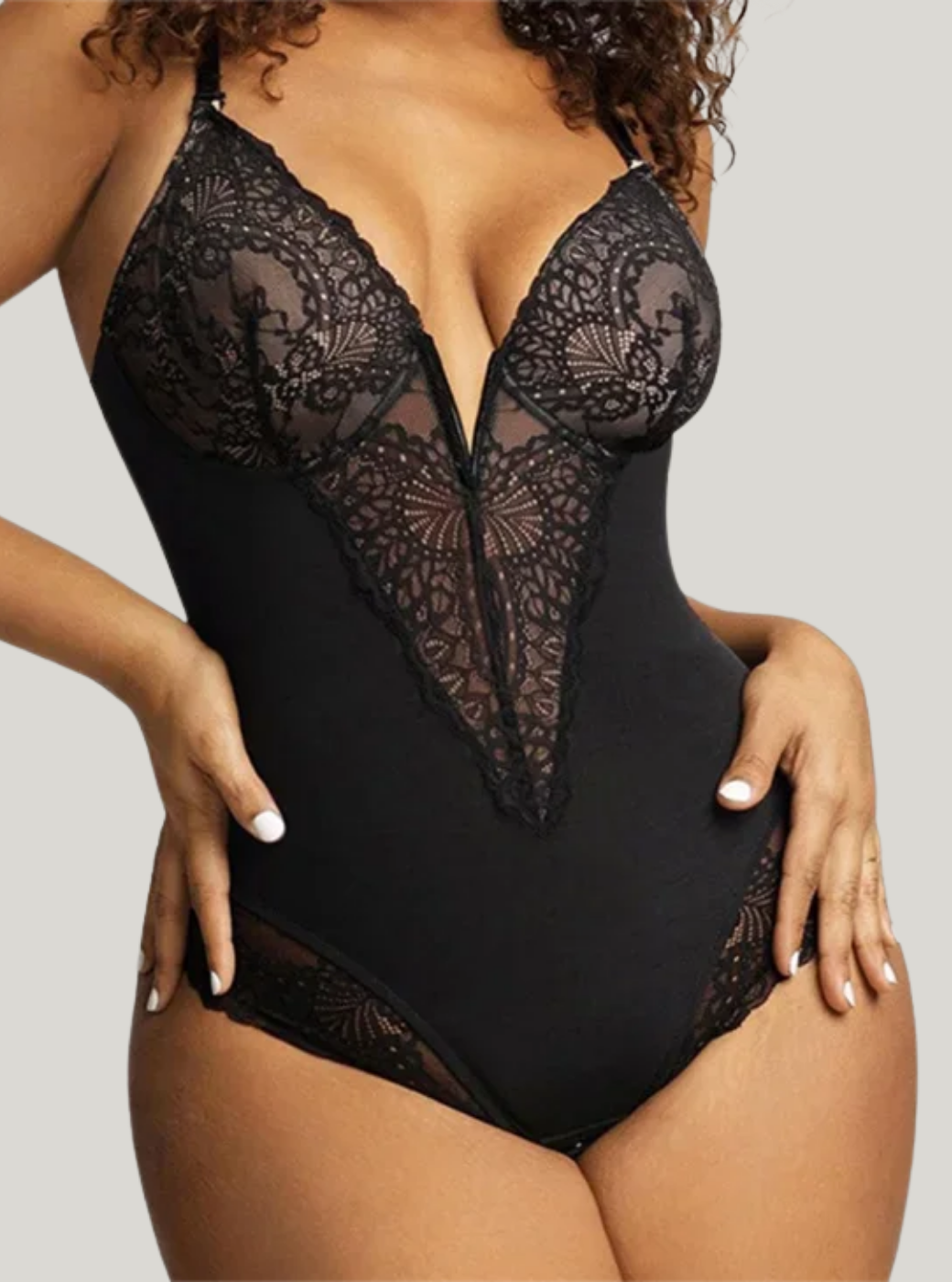 Curvekind Half Laced Bodysuit